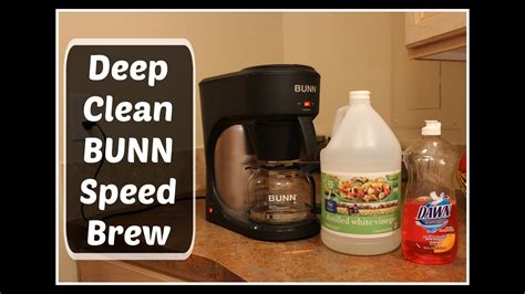 All the parts of your coffee maker need to wash thoroughly. HOW TO: Deep Clean BUNN Speed Brew coffee maker using vinegar - YouTube