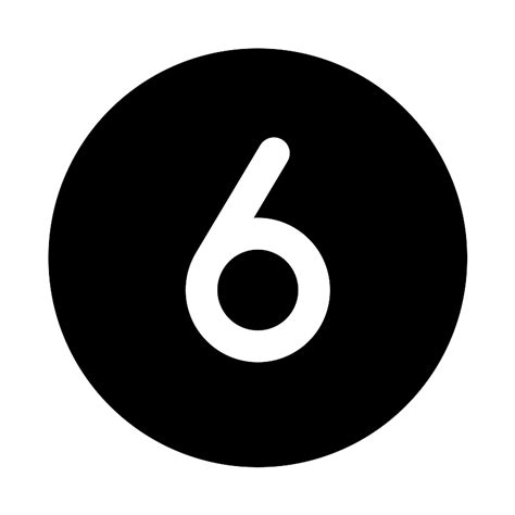 Number Circle 6 Vector Svg Icon Svg Repo Images And Photos Finder