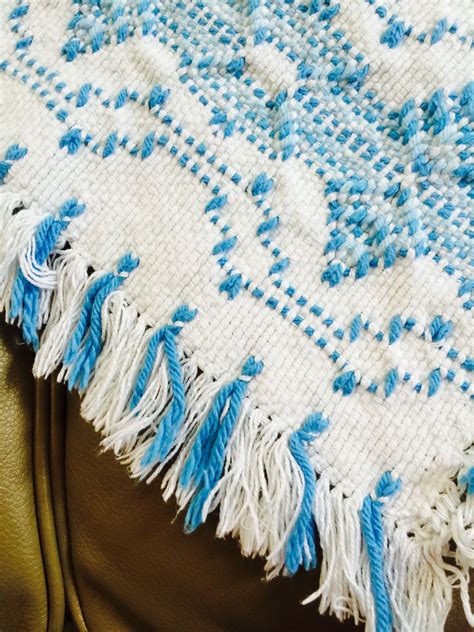 Close Up Of The Edging Of My Swedish Weaving Baby Blanket Diy Weaving