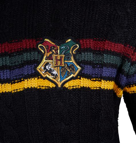 Hogwarts School Crest Knitted Sweater Harry Potter Shop
