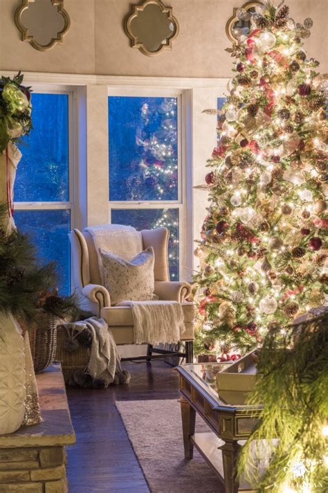 Nighttime Christmas Home Tour With Magical Glowing Twinkle Lights