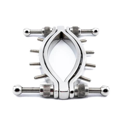 Stainless Steel Adjustable Pussy Clamp Labia Spreader With Spikes Saints And Sinners