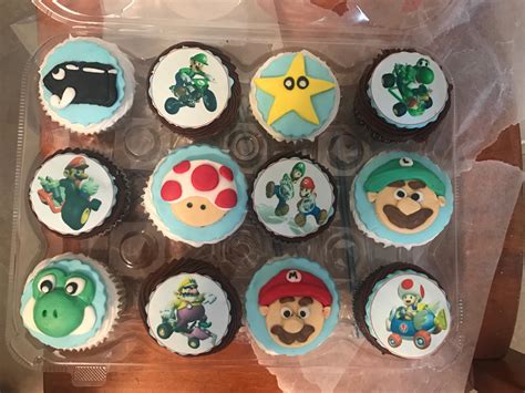 About 24 super mario cupcakes. Funny Tinny | 360 Entertainment: Homemade Mario themed cupcakes for my friends birthday.