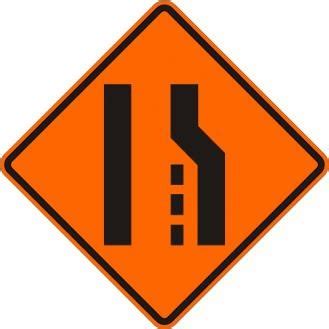 Traffic Signs | W4-2R-O Lane Ends Right Merge Sign | Road ...
