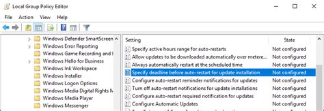 How To Configure Auto Restart Setting In Windows 10