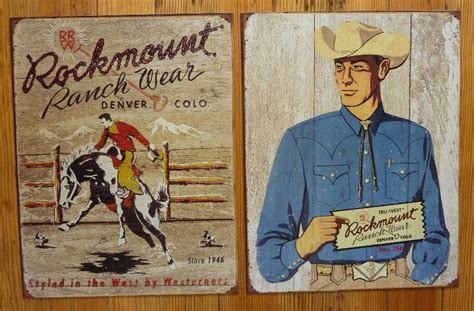 Western Tin Signs Western Shirts Western Outfits Vintage Western