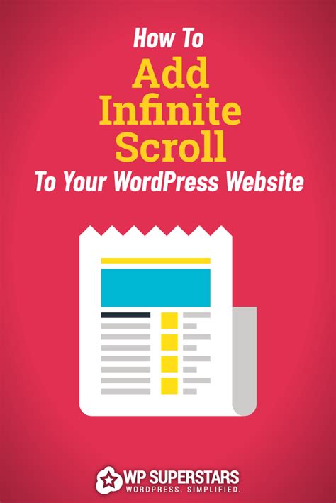 how to add infinite scroll to your wordpress website via wpsuperstars wordpress