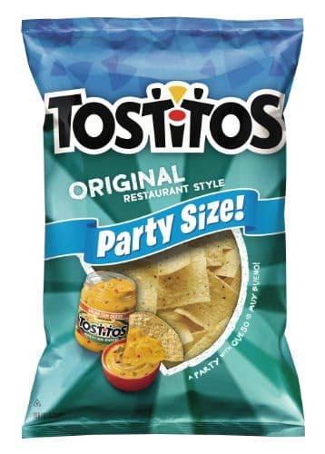 is tostitos original restaurant style tortilla chips party size 18