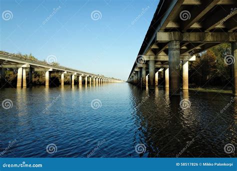 The Atchafalaya Basin Bridge And The Interstate 10 I 10 Highway Over
