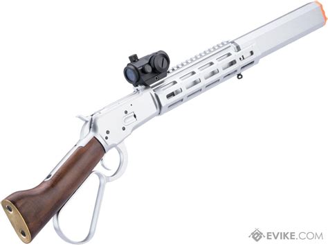Aandk M1873r M Lok Lever Action Airsoft Gas Rifle Model Medium Silver