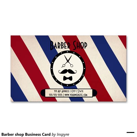 Barber shop Business Card | Zazzle.com in 2021 | Barber shop business cards, Barber shop, Barber ...