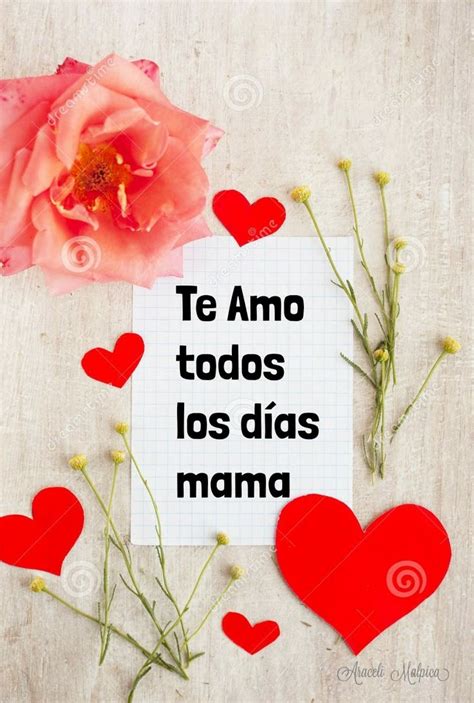 Te Amo Todos Los Dias Mama 💕💕💕💓💜💛💖💖 Imagenes De Te Amo Frases De