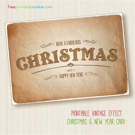 You can quickly head over here to open a free email. Fabulous Free Printable Vintage Christmas Card