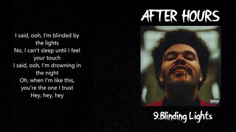 The Weeknd Blinding Lights Official Video Lyrics Youtube