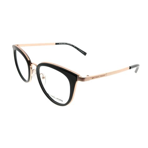 Michael Kors Aruba Metal Womens Round Eyeglasses Rose Gold 50mm Adult