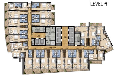 Damac Radisson Hotel Floor Plans And Sizes At Damac Hills Dubai