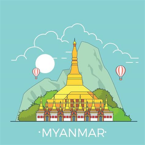 Best Bagan Myanmar Illustrations Royalty Free Vector Graphics And Clip