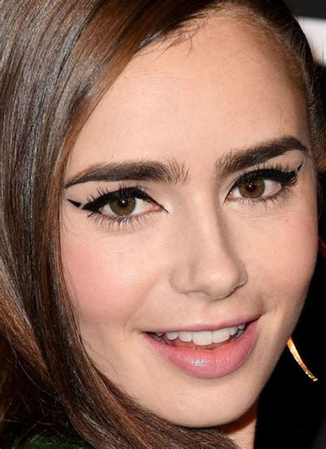 Close Up Of Lily Collins At The 2018 InStyle Awards Lily Jane Collins