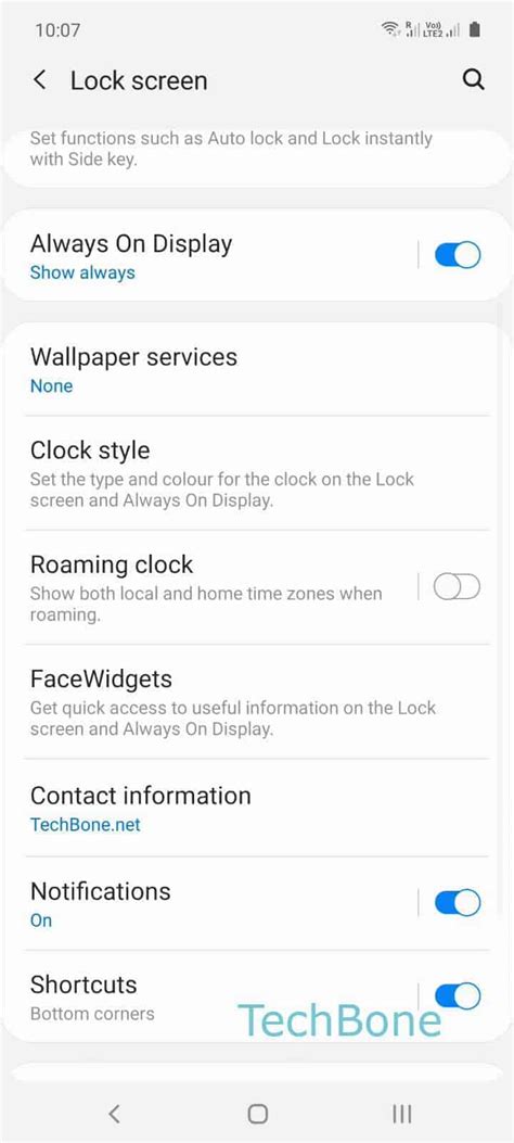 How To Enable Or Disable Dynamic Lock Screen Samsung Manual Techbone