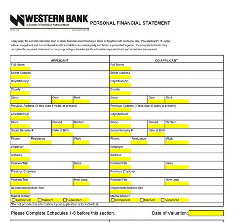 40 Personal Financial Statement Templates And Forms Templatelab