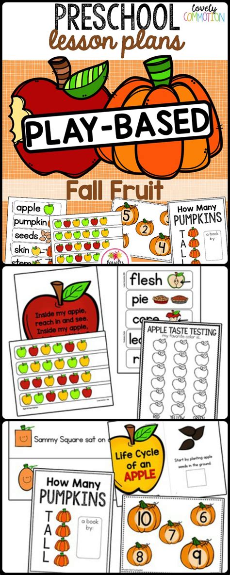 Fall Lesson Plan Kindergarten