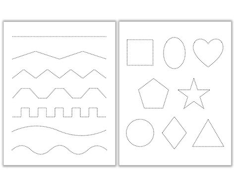 Free Printable Cutting And Tracing Practice Worksheets The Craft At