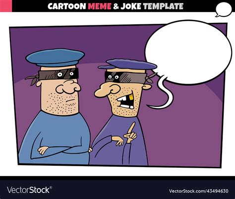 Cartoon Meme Template With Speech Bubble Vector Image