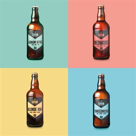 Grain Brewery Branding And Visual Identity Positioning A Rural Brand