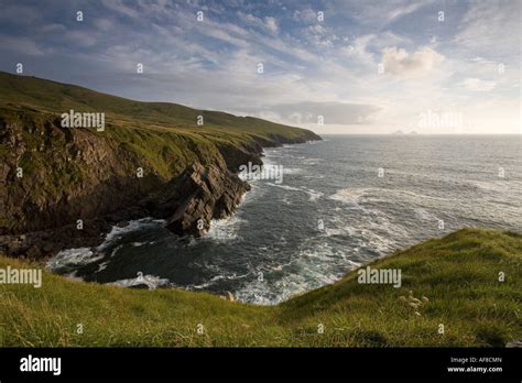 Coast Of St Finians Bay Ring Of Kerry Ireland Europe Stock Photo