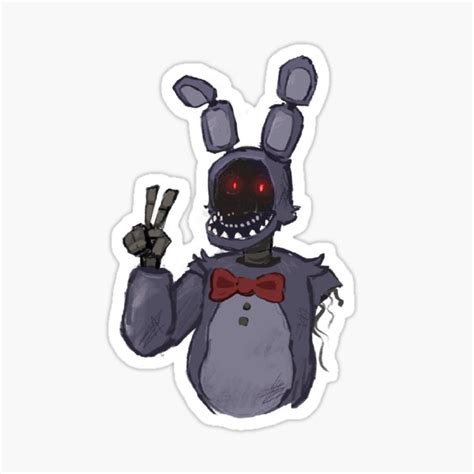 Withered Bonnie Sticker For Sale By Archooopy Redbubble