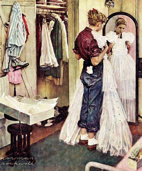 Marmont Hill “prom Dress” By Norman Rockwell Painting Print On Canvas