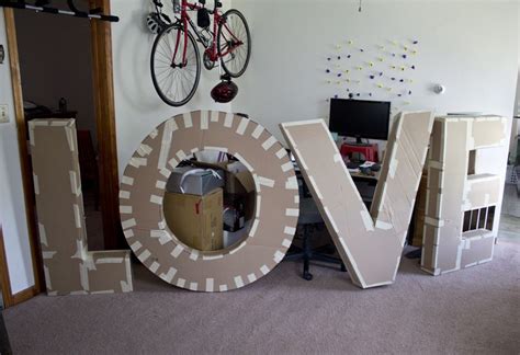 How To Make Giant Cardboard Paper Mache Letters Pictures Pinterest