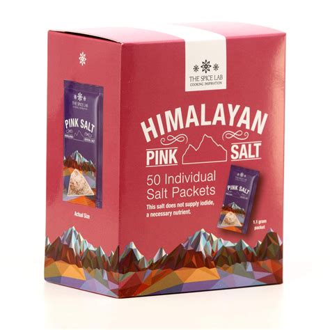 Buy The Spice Lab Himalayan Pink Salt Fine Salt Packets Gourmet