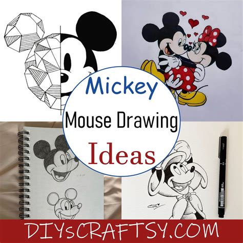 20 Mickey Mouse Drawing Ideas For Disney Fans Diyscraftsy