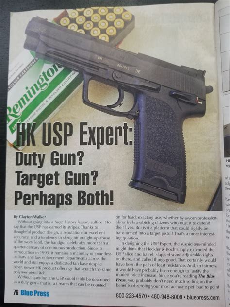 Article About The Expert In Dillon Precisions Blue Press Magazine