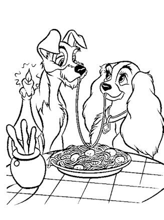 36+ Lady And The Tramp Coloring Pages Pictures - coloring pictures