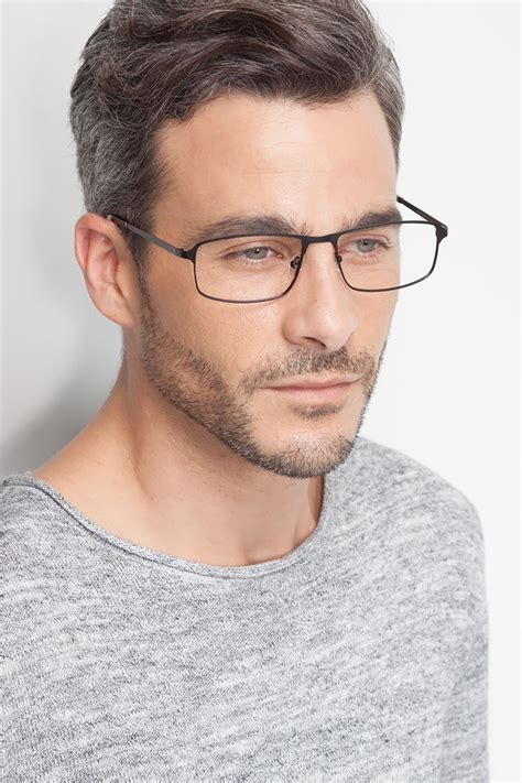 Capacious Rectangle Black Glasses For Men Eyebuydirect