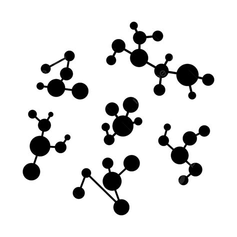 Gambar Struktur Molekul Kimia Atom Vektor Ilustrasi Konsep Genetika