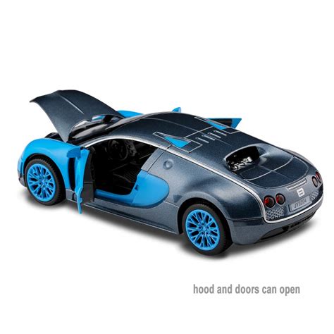 Haomsj Bugatti Veyron 132 Alloy Diecast Car Model Collection Light