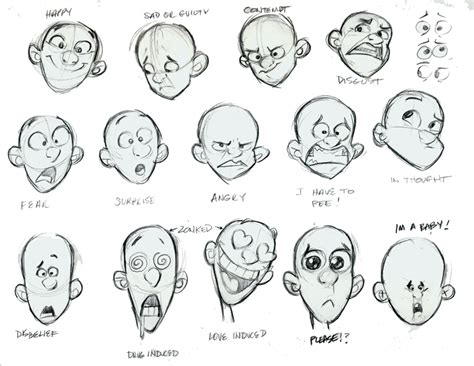 Cartoon Expressions Cartoon Face Reference Drawing Debsartliffcards