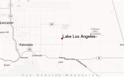 The overnight low will be 74 °f (23.3 °c). Lake Los Angeles Location Guide