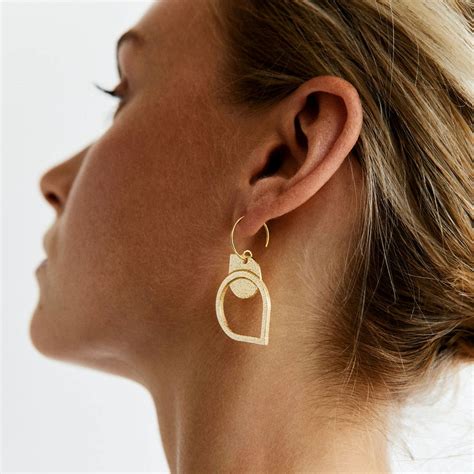 Connected Earrings Ii Ola 3d Printed Jewelry