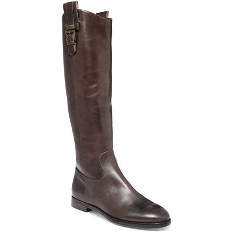 Joan And David Havyn Tall Riding Boots In Brown Brown Leather Lyst