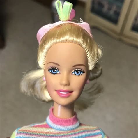 Vintage Mattel Barbie Doll Vinyl Blonde Hair Blue Eyes Nude