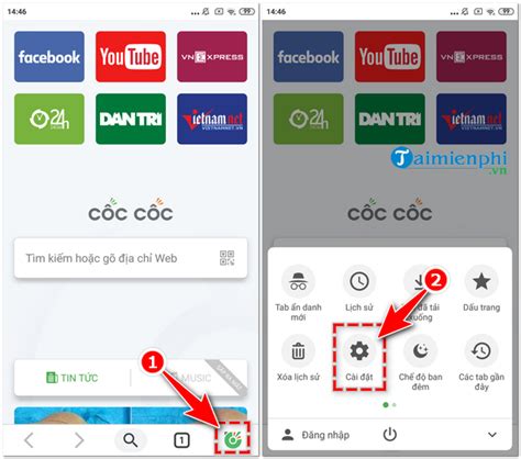 Select google chrome from the list of applications. How to set Google as the default search engine on Coc Coc ...