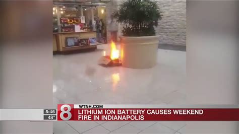 Lithium Ion Battery Causes Fire Youtube