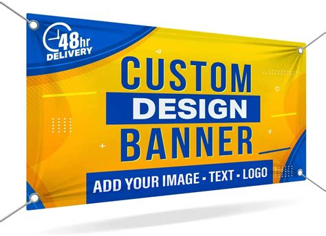 Custom 13oz Vinyl Banner By Dot4dot Personalized Customizable Full