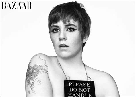 Lena Dunham Strips Down For Harpers Bazaar Cover Feature Lena Dunham