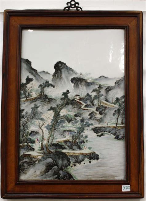 Sold Price Chinese Republic Porcelain Wall Plaque Hand Paint June 2