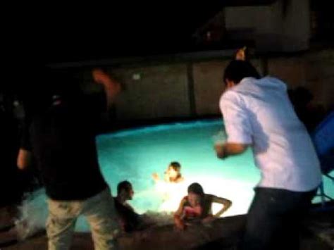 Girls Getting Thrown Into The Pool Youtube